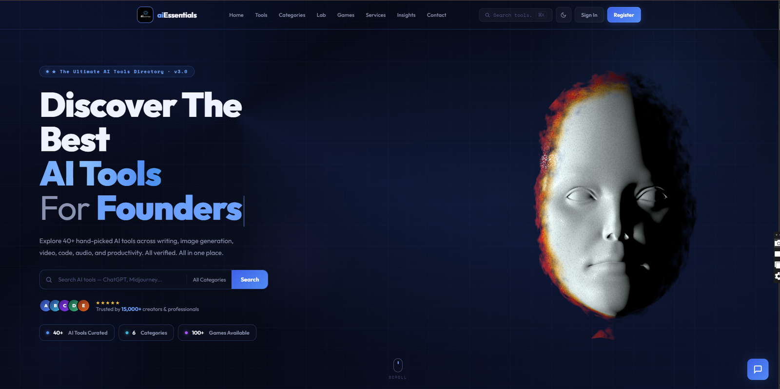 AI Essentials website preview