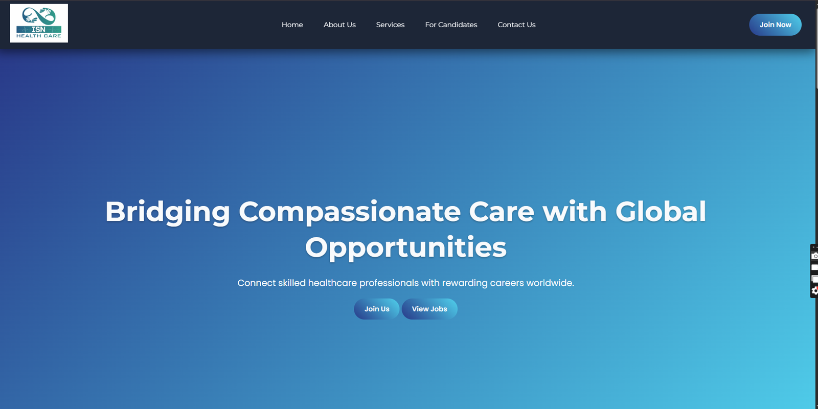 ISN Healthcare website preview
